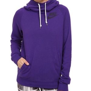 Woman’s Nike Cowl Neck Purple Hoodie